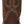 Load image into Gallery viewer, back view of brown traditional round toe cowgirl boot with ivory and rust stitch pattern and white seam accents
