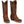 Load image into Gallery viewer, pair of women&#39;s tall tan western boots with white stitching and punched pull straps.
