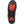 Load image into Gallery viewer, black sole with red accents on heel and footbed 
