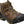 Load image into Gallery viewer, brown boot with black toe guard and sole and yellow and brown laces

