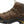 Load image into Gallery viewer, side of brown boot with black toe guard and sole and yellow and brown laces
