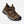 Load image into Gallery viewer, angled view of sneaker style brown outdoor shoes with black toe guard and brown laces
