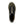 Load image into Gallery viewer, top view of black and olive green low top rubber boot with side zipper and stripe down the middle
