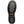 Load image into Gallery viewer, black sole with grey footbed and heel, yellow logo in center 
