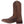 Load image into Gallery viewer, side of brown cowboy boot with brown and black embroidery and distressed leather
