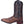 Load image into Gallery viewer, side of cowboy boot with black shaft and brown vamp. brown and white embroidery 
