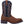 Load image into Gallery viewer, side of cowboy boot with black vamp with light brown and dark brown embroidery. light brown vamp

