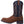 Load image into Gallery viewer, alternate side of cowboy boot with black vamp with light brown and dark brown embroidery. light brown vamp
