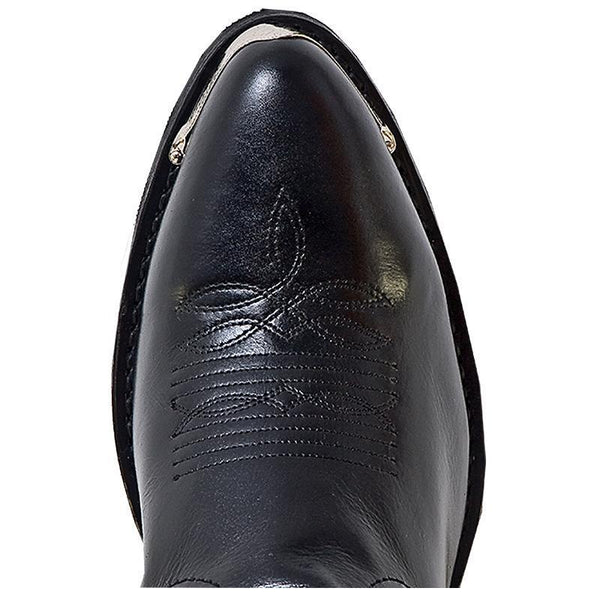 black dress cowboy boots for men Abilene Men's Cowhide Narrow Toe Western Deep black leather gives these cowboy boots their timeless look Laredo McComb 11 Men's Black