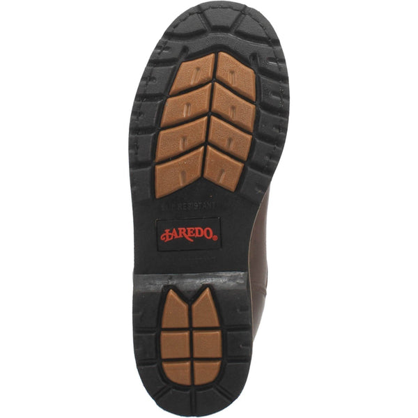 Laredo Men's 6" Leather Hub & Tack Work Boot - Round Soft Toe MENS BOOTLACE WORKNON - SAFETYDAN POST BOOT COMPANY