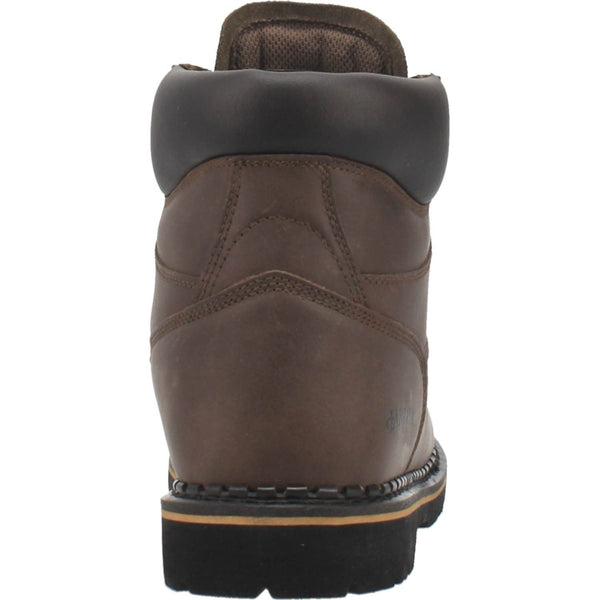 Laredo Men's 6" Leather Hub & Tack Work Boot - Round Soft Toe MENS BOOTLACE WORKNON - SAFETYDAN POST BOOT COMPANY
