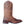 Load image into Gallery viewer, alternate side of brown cowboy boot with light brown embroidery and distressed leather
