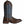 Load image into Gallery viewer, alternate side view of cowgirl boot with blue shaft, white embroidery, brown vamp, and white trim
