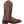 Load image into Gallery viewer, side view of brown cowgirl boot with gold studs, gold embroidery, light purple lines, and alligator skin inlay on shaft
