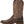 Load image into Gallery viewer, left side view of tall women&#39;s dark brown western boot with orange and tan embroidery.
