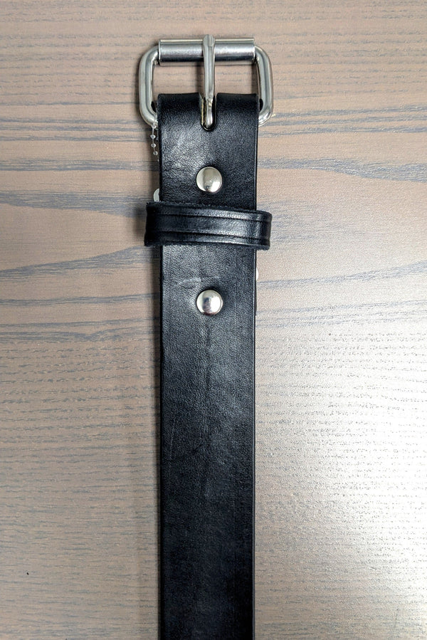 P & B Harness Shop - Super Duty Black Leather Belt - Extended Sizes ACC.LEATHER BELT MENSP & B HARNESS SHOP