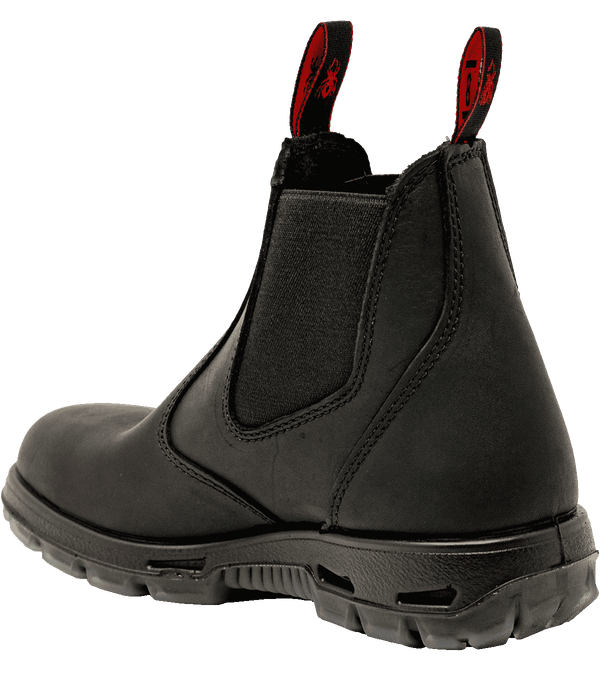 Redback Men's - 6" Easy Escape Pull On EH - Round Soft Toe MENS BOOTLACE UNIFORM NON - SFYREDBACK BOOT COMPANY