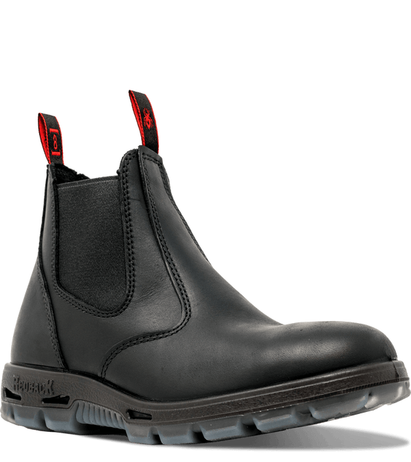 Redback Men's - 6" Easy Escape Pull On EH - Round Soft Toe MENS BOOTLACE UNIFORM NON - SFYREDBACK BOOT COMPANY
