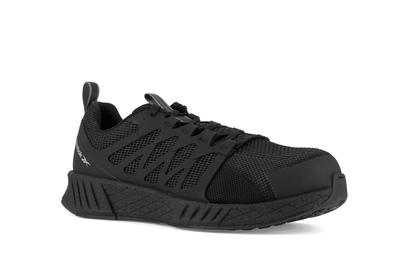 Reebok Cushion Work Men\'s All-Black Mesh Athletic Work Shoe Comp Toe Size 11.5M Amazon.com: Reebok Work Men main image 2