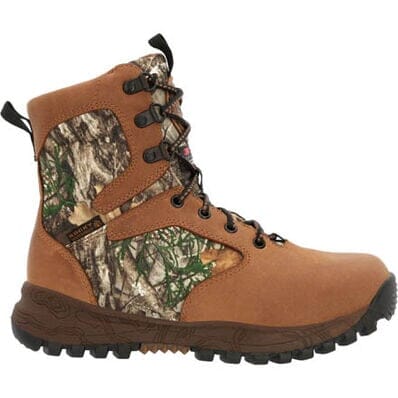 Rocky Little Kids - 8" Spike Insulated Waterproof Outdoor Boot - Brown Camo CHILDRENSBOOTINSULATEDROCKY SHOES & BOOTS INC
