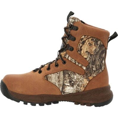 Rocky Little Kids - 8" Spike Insulated Waterproof Outdoor Boot - Brown Camo CHILDRENSBOOTINSULATEDROCKY SHOES & BOOTS INC