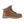 Load image into Gallery viewer, side of brown boot wtih grey/brown laces, silver eyelets, and light grey sole
