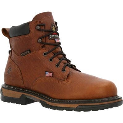 Rocky Men's - 6" Ironclad Waterproof Work Boots - Round Soft Toe MENS LACEWATERPRF NON - SAFETYROCKY SHOES & BOOTS INC