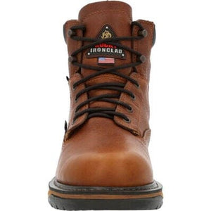 Rocky Men's - 6" Ironclad Waterproof Work Boots - Round Soft Toe MENS LACEWATERPRF NON - SAFETYROCKY SHOES & BOOTS INC