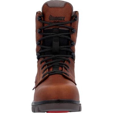 Rocky Men's - 8" WorkSmart Waterproof Work Boot - Composite Toe MENS LACEWATRPROOFSAFETY TOEROCKY SHOES & BOOTS INC