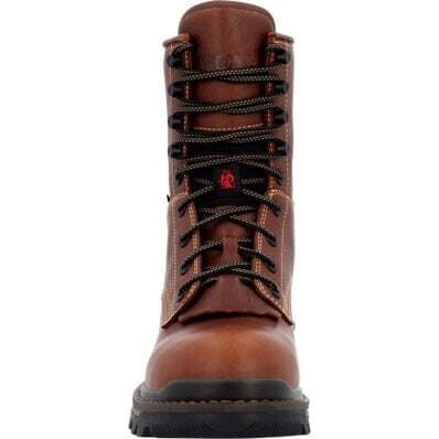 Rocky Men's - 9" Rams Horn Waterproof Logger Boot - Soft Toe MENS LACEWATERPRF NON - SAFETYROCKY SHOES & BOOTS INC