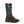 Load image into Gallery viewer, cowboy boot with brown vamp and dark brown shaft with yellow and blue embroidery
