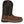 Load image into Gallery viewer, right side view of mens western square toe work boot with brown vamp and black shaft with brown and black vent and white and tan embroidery
