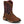Load image into Gallery viewer, right angled view of brown cowgirl boot with pink camo print on shaft and pink piping
