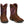 Load image into Gallery viewer, brown cowgirl boots with pink camo print on shaft and pink piping
