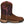 Load image into Gallery viewer, right side view of brown cowgirl boot with pink camo print on shaft and pink piping
