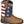 Load image into Gallery viewer, toddler cowboy boot with american flag shaft and brown vamp with red and blue embroidery 
