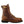 Load image into Gallery viewer, mens brown logger boot with black soles white stitching and yellow thorogood logo right side view

