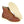 Load image into Gallery viewer, brown/red mid-rise boot with yellow and brown laces and white sole
