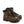 Load image into Gallery viewer, brown boots with black toe guard, black sole and laces, and yellow logo on side

