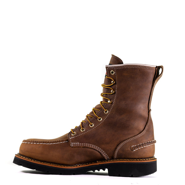 Thorogood Men's - 8" 1957 Series Crazyhorse Waterproof Moc - Steel toe MENS LACEWATRPROOFSAFETY TOEWEINBRENNER SHOE CO. INC