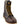 Load image into Gallery viewer, front angled view of dark brown high top moccasin style boot with yellow/brown laces and thorogood logo on top of tongue.
