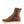 Load image into Gallery viewer, left side view of mens brown logger boot with white sole and stitching and yellow/brown laces
