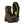 Load image into Gallery viewer, Men&#39;s brown leather composite work boot. Black rubber toe, soles, and ankle cuff. Yellow Thorogood logo on tongue and outside ankle. Bottom tread view of boot with yellow accents and thorogood logo
