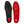 Load image into Gallery viewer, black and red insole footbed insert
