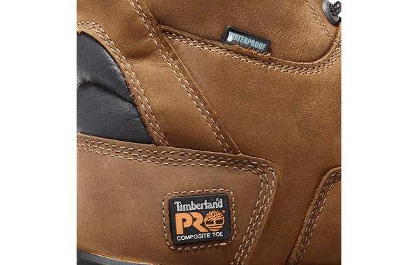 Timberland Men's 8" Boondock Waterproof Work Boot - Comp Toe MENS LACEWATRPROOFSAFETY TOETIMBERLAND