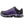 Load image into Gallery viewer, womens athletic purple shoe with hexagon pattern and black accents left view
