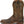 Load image into Gallery viewer, mens brown cowboy boots with white jagged embroidery and brown strap on shaft left view
