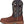 Load image into Gallery viewer, Mens dark brown boots with navy shaft and white embroidery left view
