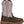 Load image into Gallery viewer, womens dark brown boots with pink shaft and white/red embroidery right view
