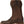 Load image into Gallery viewer, Womens dark brown boots with leather strap on shaft and red embroidery left view
